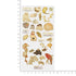 Kamio Japan Stickers Japanese PAINTED ANIMALS Adult Visual Dictionary Cat Elephant Birds Mouse Mice 日本画の動 GOLD Foil Sticker | 211351