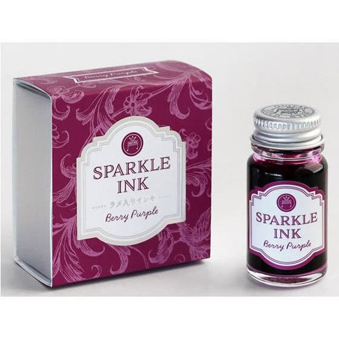 Japan Teranishi Kagaku Guitar BERRY PURPLE SPARKLE Ink Fountain Pen Ink Dip Pen Ink Painting Ink Writing Ink, Glitter Ink Sparkle Ink | 12mL