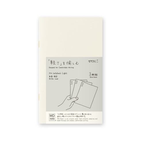 Midori B6 Slim LIGHT 7mm Ruled 3 Pack Cahier Notebook B6 Ruled Notebook B6 Midori Notebook B6 Midori Fountain Pen Notebook Fountain Pen