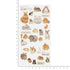 Kamio Japan Stickers RABBIT BUNNY Adult Visual Dictionary Rabbits Bunnies Miini Lop Himlayan Angora うさぎのうさぎ GOLD Foil Stickers | 211355