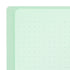Midori A5 GREEN RING Color DOT Grid 5mm Notebook Color Pages A5 Notebook Foil Stamped Dot Grid Notebook 5mm Dot Grid | 15334006 120 Pages