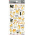 Kamio Japan Stickers SHIBA INU Feelings Shiba Emotions Adult Visual Dictionary Dog Pup Puppy 柴犬 GOLD Foil Stickers | 700650