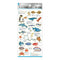 Kamio Japan Stickers MARINE LIFE Adult Visual Dictionary Dolphin Sharks Lobster Sting Rayマリンライフ イルカ サメ ロブスター GOLD Foil Stickers | 700655