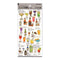 Kamio Japan Stickers COCKTAILS WHISKEY Adult Visual Dictionary Martini Wine Cosmopolitan カクテル ウイスキー マティーニ ワイン GOLD Foil Stickers | 721380