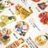 Kamio Japan Stickers LOCAL TOYS Life Adult Visual Dictionary Lucky Cat Bear 郷土玩具 ラッキーキャットベア GOLD Foil Stickers | 741690