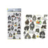 Kamio Japan Stickers MOUNTAIN GORILLAS Adult Visual Dictionary Gorilla Silver-Back Gorilla マウンテンゴリラ シルバーバックGOLD Foil Stickers | 723959