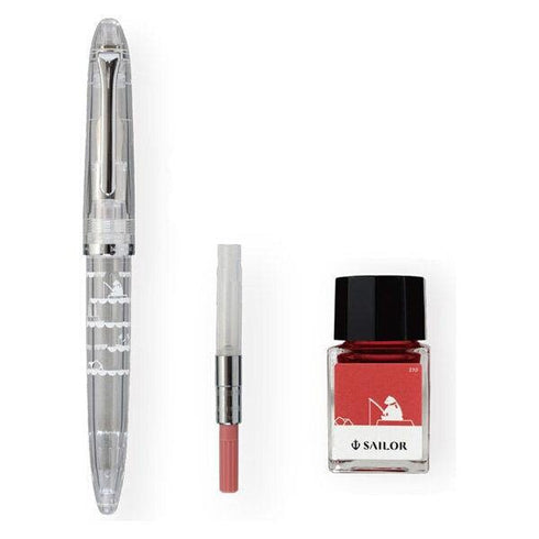 Sailor 1911 FISHING PANDA LIMITED Edition Profit Junior +10 Harappa Fountain Pen Set Panda Fountain Pen Fine/Medium Nib | 10-0336-301