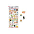 Kamio Japan Stickers JAPANESE GROCERY Adult Visual Dictionary Rice Green Onions Meat Seasoning 日本食料品 米 ネギ 肉 スパイス GOLD Foil Stickers | 721381