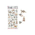 Kamio Japan Stickers OTTERS Life Adult Visual Dictionary River Otter Sea Otter Baby Otters リバーラッコ ラッコ ベビーラッコ GOLD Foil Stickers | 721388