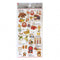 Kamio Japan Stickers LOCAL TOYS Life Adult Visual Dictionary Lucky Cat Bear 郷土玩具 ラッキーキャットベア GOLD Foil Stickers | 741690
