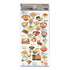 Kamio Japan Stickers NOODLE DISHES Adult Visual Dictionary Noodle Dishes Noodle Bowls ヌードル料理 ヌードルボウル GOLD Foil Stickers | 707289