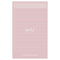 Shell PINK Nakabayashi Watashi No Sobani W/U To Do List Color Paper 5mm Grid Sticky Note 70 gsm 30 Shts | WU-FSTN-R 60mm X 98mm 2.5 X 3.8"