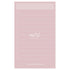 Shell PINK Nakabayashi Watashi No Sobani W/U To Do List Color Paper 5mm Grid Sticky Note 70 gsm 30 Shts | WU-FSTN-R 60mm X 98mm 2.5 X 3.8"