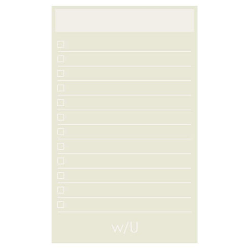 Shell PINK Nakabayashi Watashi No Sobani W/U To Do List Color Paper 5mm Grid Sticky Note 70 gsm 30 Shts | WU-FSTN-R 60mm X 98mm 2.5 X 3.8"