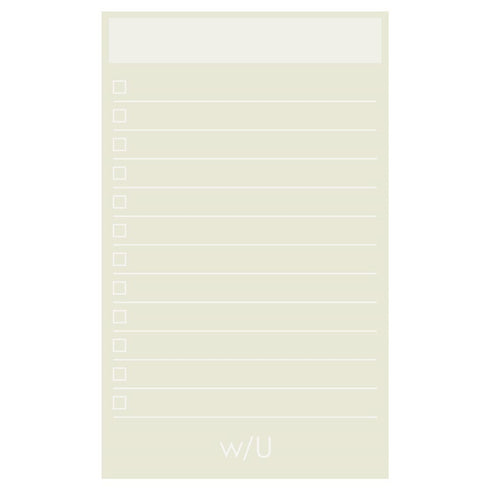 Powder BLUE Nakabayashi Watashi No Sobani W/U To Do List Color Paper 5mm Grid Sticky Note 70 gsm 30 Shts | WU-FSTN-R 60mm X 98mm 2.5 X 3.8"