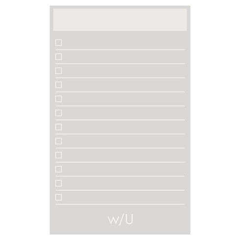 Pistachio GREEN Nakabayashi Watashi No Sobani W/U To Do List Color 5mm Grid Sticky Note 70gsm 30 Shts | WU-FSTN-R 60mm X 98mm 2.5 X 3.8"