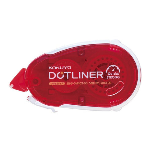 RED Kokuyo Campus STRONG Adhesive DOTLINER Refillable Glue Tape Photo Glue Acid-Free | DM403