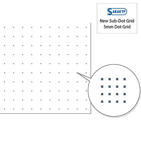 Sakae A7 Tomoe River (Old Paper) 52 gsm DOT GRID Grid Lay Flat Notebook White Paper | TMR-A7NB-5DW 104mm X 74mm 96 sheets