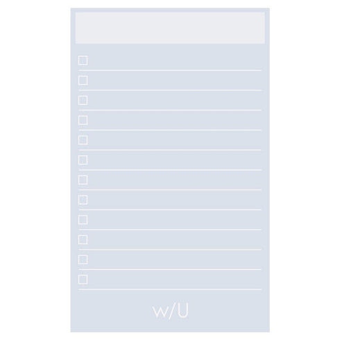 Pistachio GREEN Nakabayashi Watashi No Sobani W/U To Do List Color 5mm Grid Sticky Note 70gsm 30 Shts | WU-FSTN-R 60mm X 98mm 2.5 X 3.8"