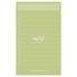 Pistachio GREEN Nakabayashi Watashi No Sobani W/U To Do List Color 5mm Grid Sticky Note 70gsm 30 Shts | WU-FSTN-R 60mm X 98mm 2.5 X 3.8"
