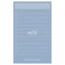 Powder BLUE Nakabayashi Watashi No Sobani W/U To Do List Color Paper 5mm Grid Sticky Note 70 gsm 30 Shts | WU-FSTN-R 60mm X 98mm 2.5 X 3.8"