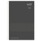 Smoky BLACK B6 Nakabayashi Watashi No Sobani W/U 5mm Grid Notebook 70 gsm 40 Sheets | WU-B601 182mm X 128mm