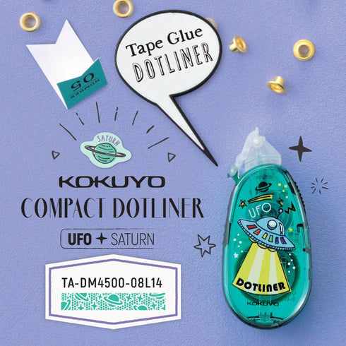 FILM MUSTACHE Kokuyo Campus Pop Art Limited Edition Series DOTLINER Refillable Glue Tape Photo Glue Acid-Free Glue | DM4500-08L