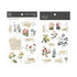 MU Lifestyle ANTIQUE Photo Antique Tape Vintage Flowers Print-On Stickers Rub-On Stickers Transfer Stickers Translucent Stickers | 229