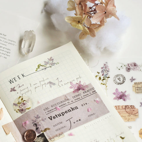 MU Lifestyle Vintage POSTCARDS Stamp Ephemera Travel Ephemera Print-On Stickers Rub-On Stickers Transfer Stickers Translucent Stickers | 233