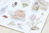 MU Lifestyle RETRO Stamps Label Ephemera Ticket Dried Flowers Print-On Stickers Rub-On Stickers Transfer Stickers Translucent Stickers | 235