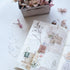 MU Lifestyle RETRO Stamps Label Ephemera Ticket Dried Flowers Print-On Stickers Rub-On Stickers Transfer Stickers Translucent Stickers | 235