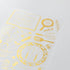 Midori Gold FOIL KITCHEN Transfer Stickers Cooking Food Serve Print-On Stickers Rub-On Stickers Transfer Sticker Translucent Stickers | 2613