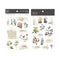 MU Lifestyle ANTIQUE Photo Antique Tape Vintage Flowers Print-On Stickers Rub-On Stickers Transfer Stickers Translucent Stickers | 229