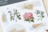 MU Lifestyle ANTIQUE Photo Antique Tape Vintage Flowers Print-On Stickers Rub-On Stickers Transfer Stickers Translucent Stickers | 229