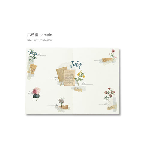 MU Lifestyle ANTIQUE Photo Antique Tape Vintage Flowers Print-On Stickers Rub-On Stickers Transfer Stickers Translucent Stickers | 229