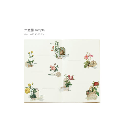 MU Lifestyle RETRO Label Ephemera Lace Doilies Lace Adornment Print-On Stickers Rub-On Stickers Transfer Stickers Translucent Stickers | 231