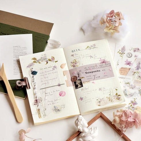 MU Lifestyle Vintage POSTCARDS Stamp Ephemera Travel Ephemera Print-On Stickers Rub-On Stickers Transfer Stickers Translucent Stickers | 233