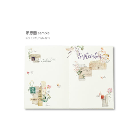 MU Lifestyle RETRO Stamps Label Ephemera Ticket Dried Flowers Print-On Stickers Rub-On Stickers Transfer Stickers Translucent Stickers | 235