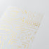 Midori Gold FOIL GEOMETRIC Patterns Transfer Stickers Borders Frames Print-On Stickers Rub-On Stickers Transfer Sticker Translucent | 2617