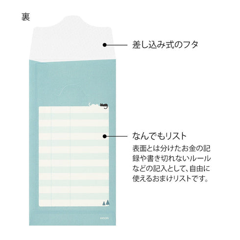 MIDORI CAT Reinforced Saving Envelope Money Storage Envelope Budgeting Envelope Money Storage Money Budgeting Receipt Storage | 2 Envelopes