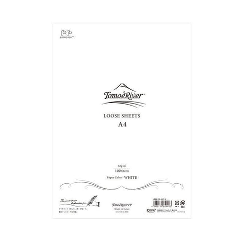 Tomoe River BLANK WHITE 52gsm A4 Loose Leaf Paper Tomoe River 52gsm 100 Sheets | SR-A4P-W