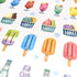 Mindwave 2023 Collection ICE CREAM Treats Sweets Seals Kiji Shoji Seals Washi Stickers Seals Bujo Stickers Scrapbooking Stickers | 81213
