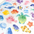 Mindwave 2023 Collection AQUARIUM Turtles Fish Seals Kiji Shoji Seals Washi Stickers Seals Bujo Stickers Scrapbooking Stickers | 81218