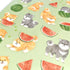 Mindwave 2023 Collection KITTY & FRUIT Cat Seals Kiji Shoji Seals Washi Stickers Seals Bujo Stickers Scrapbooking Stickers | 81221
