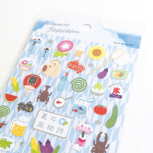 Mindwave 2023 Collection Japanese TRADITION Seals Kiji Shoji Seals Washi Stickers Seals Bujo Stickers Scrapbooking Stickers | 81211