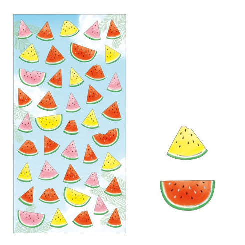 Mindwave 2023 Collection MELON FRUIT Seals Kiji Shoji Seals Washi Stickers Seals Bujo Stickers Scrapbooking Stickers | 81214