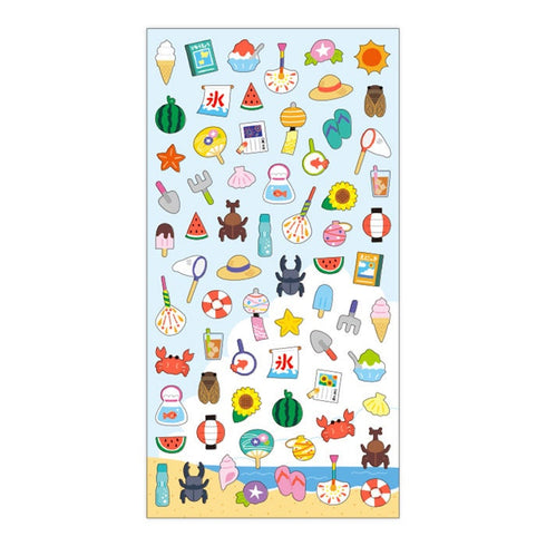 Mindwave 2023 Collection VACATION Seals Kiji Shoji Seals Washi Stickers Seals Bujo Stickers Scrapbooking Stickers | 81215