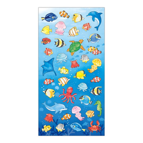 Mindwave 2023 Collection SEA LIFE Jellyfish Fish Seals Kiji Shoji Seals Washi Stickers Seals Bujo Stickers Scrapbooking Stickers | 81217