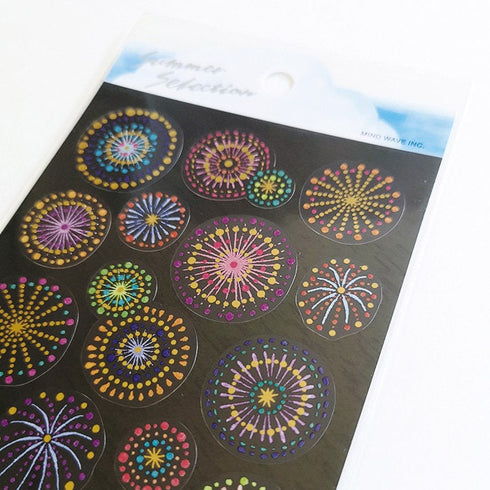 Mindwave 2023 Collection FIREWORKS Seals Kiji Shoji Seals Washi Stickers Seals Bujo Stickers Scrapbooking Stickers | 81220