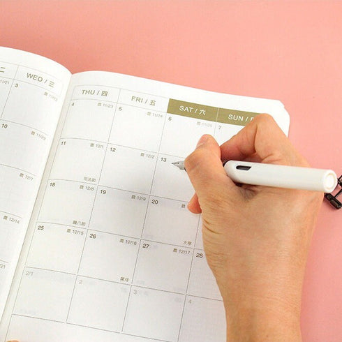 PURPLE 2024 A5 Chuyu Planner TOMOE River One Day Per Page With PVC Cover Cousin Techo Planner Notebook Journal | 416 Pages